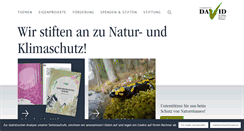 Desktop Screenshot of naturstiftung-david.de